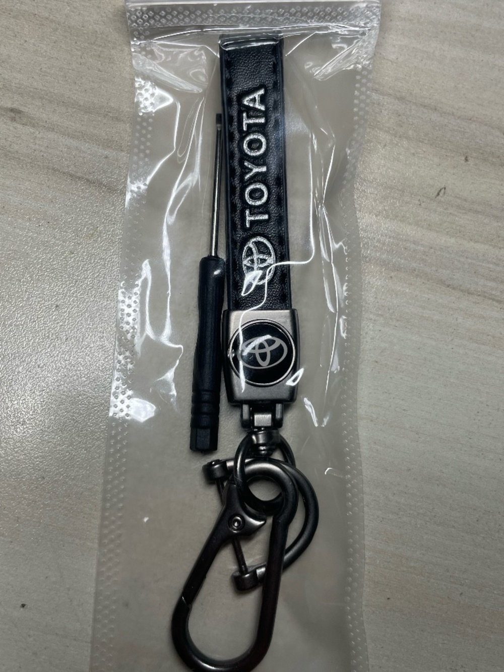 New Genuine Leather Car Keychain for Toyota Key Ring Lanyard Accessories